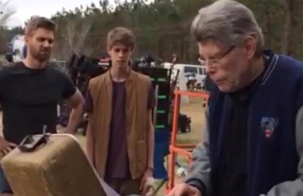 Stephen King on the Wilmington, North Carolina set of 'Under the Dome'.